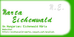 marta eichenwald business card